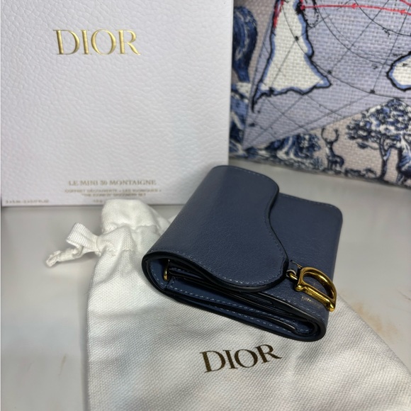 Dior Saddle Wallet Cerulian Blue - Picture 14 of 14